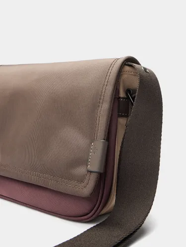 Nylon Colour Block Crossbody Bag 242456 — image 4