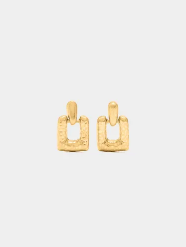 Short Earrings With Squares 242508 — image 2