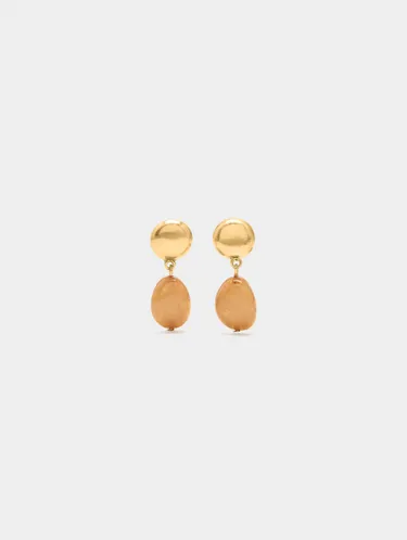 Oval Earrings With Stone Effect 242548 — image 2