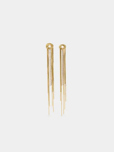Long Earrings With Chain Knot 242731 — image 2
