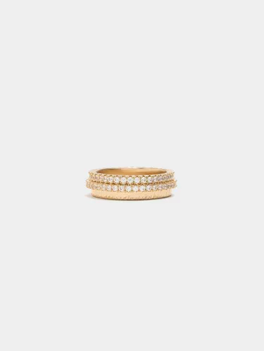 Triple Effect Ring With Zirconias 242795 — image 2