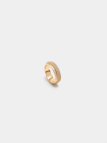 Triple Effect Ring With Zirconias 242795 — image 1