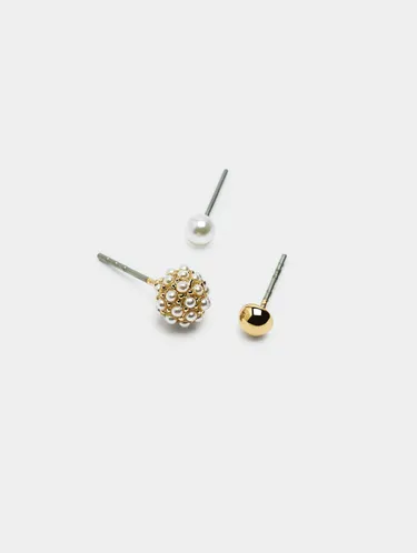 Set Of Earrings With Pearls 242819 — image 3