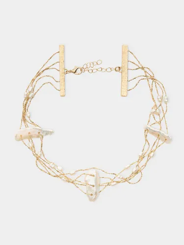 Short Multi-Collar With Freshwater Pearls 242836 — image 3