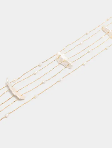 Short Multi-Collar With Freshwater Pearls 242836 — image 2