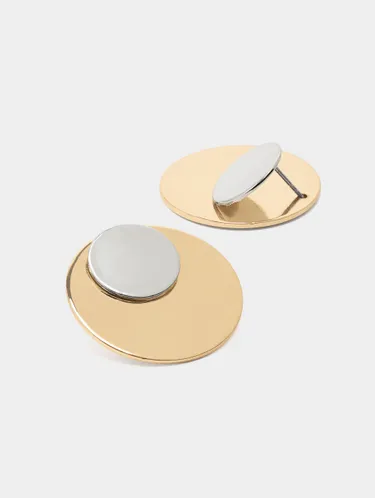 Bicolor Round Earrings 243018 — image 1