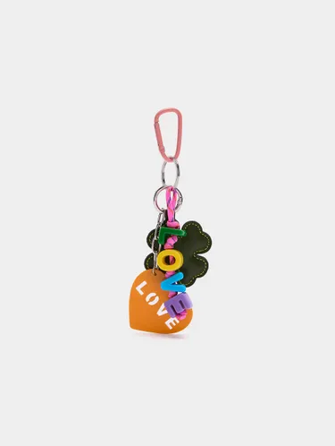 Keychain Charm With Heart And Clover 243129 — image 2