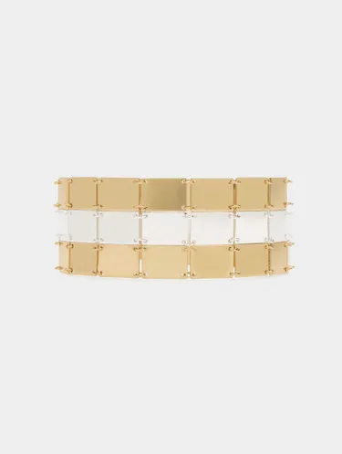 Bicolor Choker With Rectangles 243267 — image 3