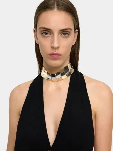 Bicolor Choker With Rectangles 243267 — image 1