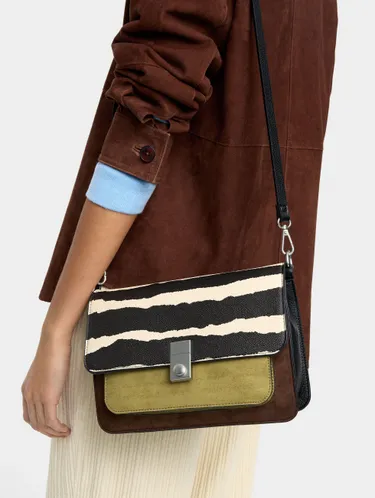 Animal Printed Crossbody Bag With Flap 243344 — image 1