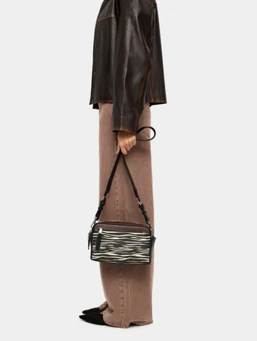 Crossbody Bag Animal Printed Double Closure 243346 — image 1