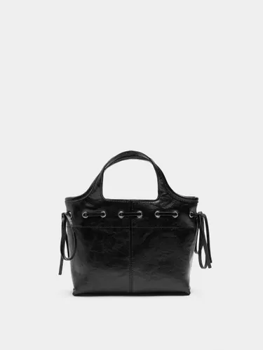 Tote Bag With Cracked Effect Cords 243412 — image 1