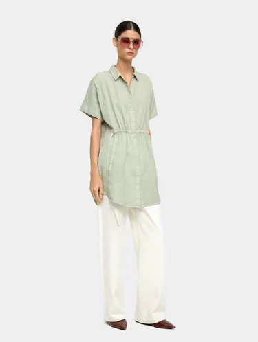 Shirt Dress With 100% Lyocell 243516 — image 3