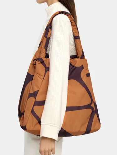 Printed Nylon Shopper Bag With Pendant 243745 — image 3