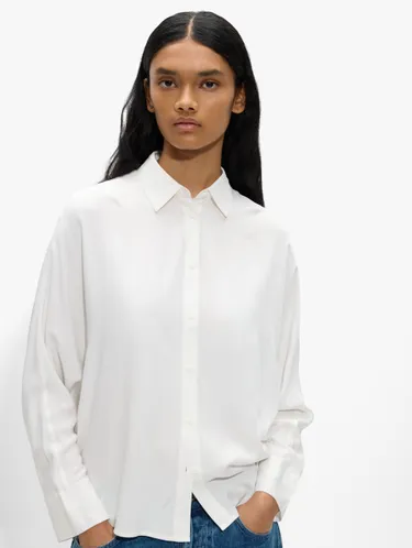 Shirt With Long Sleeves In A Fluid Fabric 243844 — image 3
