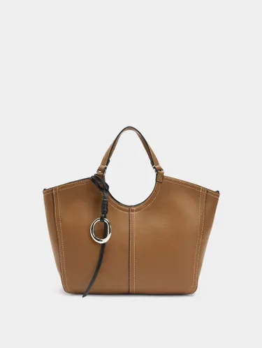 Plain Tote Bag With Zipper Closure 243907 — image 1