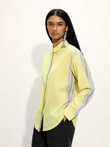 Shirt 100% Cotton With Striped Stripes Detail 244097 — image 2