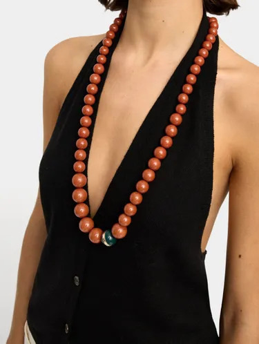 Long Necklace With Resin Beads 244222 — image 1