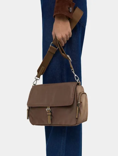 Nylon Crossbody Bag With Flap 244251 — image 3