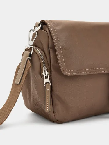 Nylon Crossbody Bag With Flap 244251 — image 2