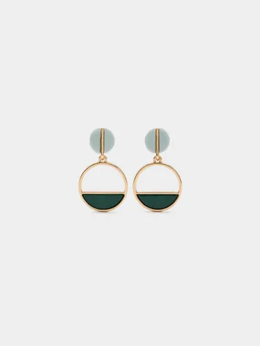 Long Round Earrings 244258 — image 2