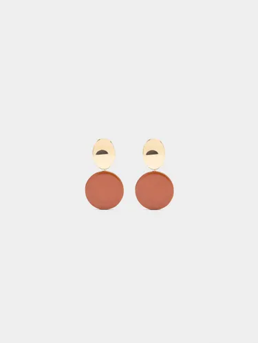 Short Round Earrings 244261 — image 2