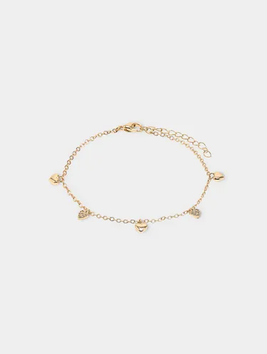 Bracelet With Hearts And Zirconia Stones 244455 — image 2