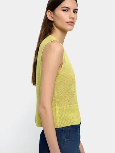 Knit Vest With Buttons 244559 — image 2