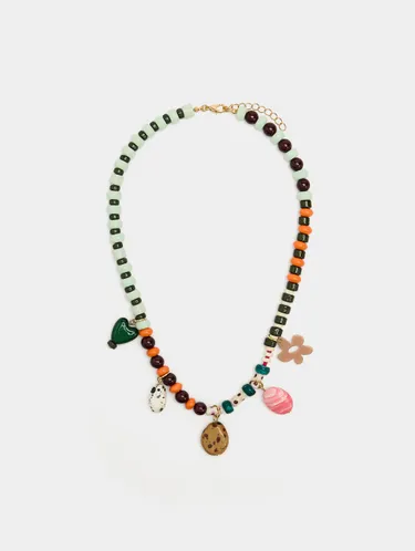 Short Necklace With Multicolor Beads 244906 — image 2
