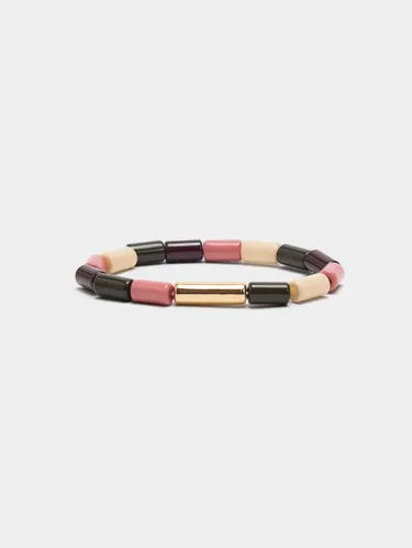 Elastic Bracelet With Cylindrical Beads 244917 — image 2