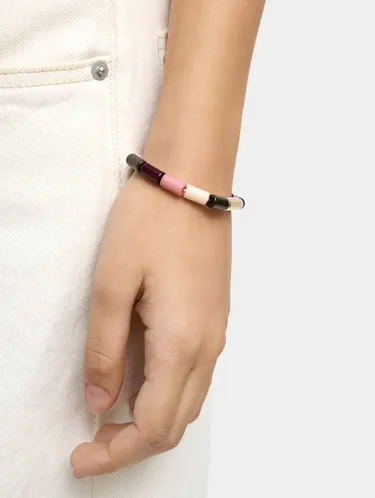 Elastic Bracelet With Cylindrical Beads 244917 — image 1