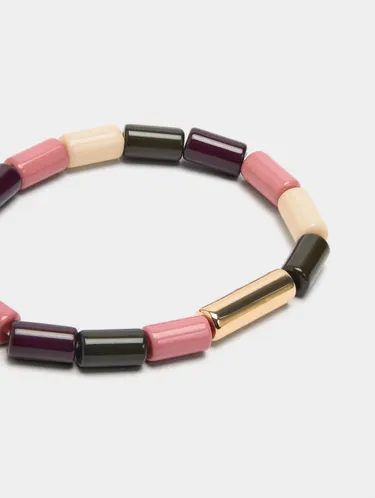 Elastic Bracelet With Cylindrical Beads 244917 — image 3