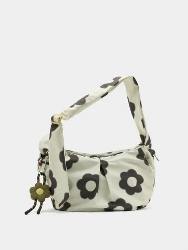 Floral Printed Nylon Shoulder Bag M 244993 — image 1