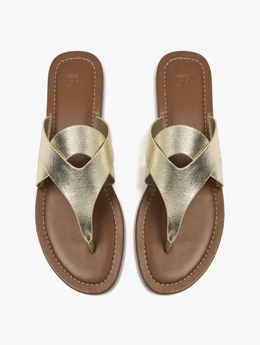 Flat Sandals With Crossed Straps 245031 — image 1