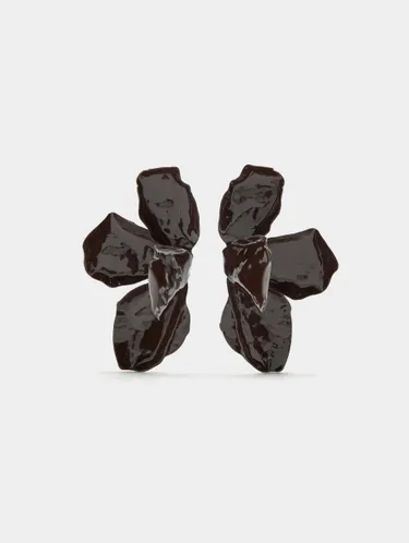 Half-Flower Earrings With Embossed 245049 — image 1