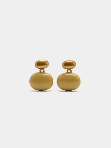 Rounded Earrings With Enamel 245065 — image 2