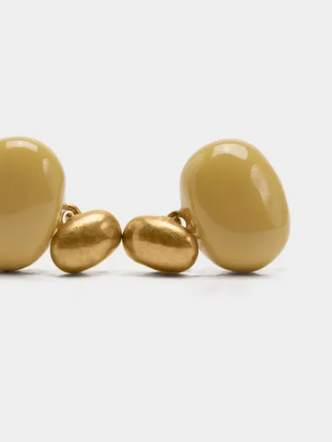 Rounded Earrings With Enamel 245065 — image 1