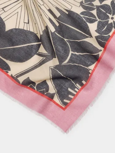 Square Printed Scarf With 100% Cotton 245106 — image 3