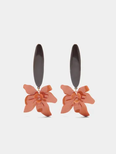 Maxi Flower Earrings With Enamel 245158 — image 2