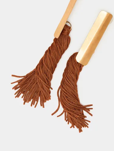 Bar Earrings With Fringes 245171 — image 1
