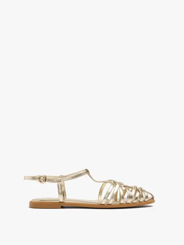 Flat Sandals With Braided Straps 245294 — image 3