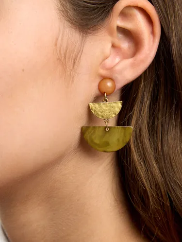 Long Earrings With Stone Effect 245432 — image 1