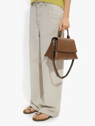 Plain Handbag With Crossbody Strap 245503 — image 3