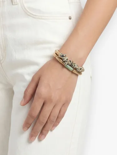 Set Of Elastic Bracelets With Stones 245651 — image 1