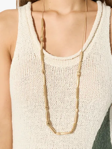 Segmented Necklace With Snake Chain 245672 — image 2