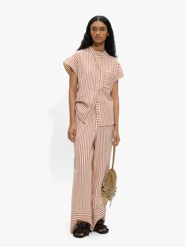 Straight Trousers With Stripes 245701 — image 1