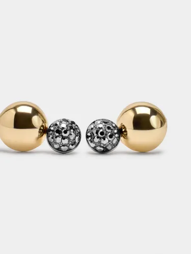 Sphere Earrings With Crystals 245851 — image 2