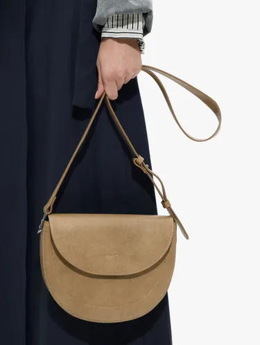 Oval Crossbody Bag With Flap 245999 — image 3