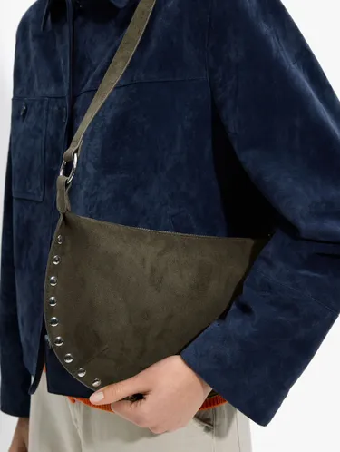 Oval Shoulder Bag With Studs 246283 — image 3