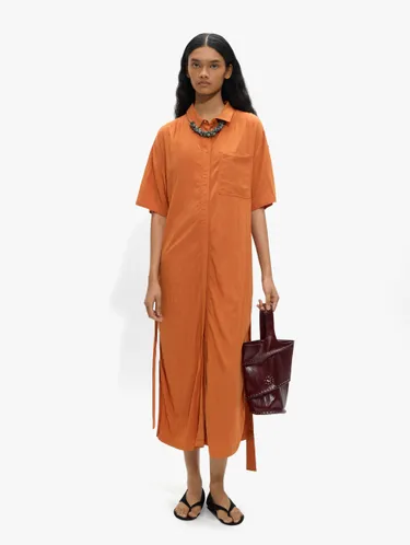 Midi Dress With Pocket And Belt 246350 — image 1